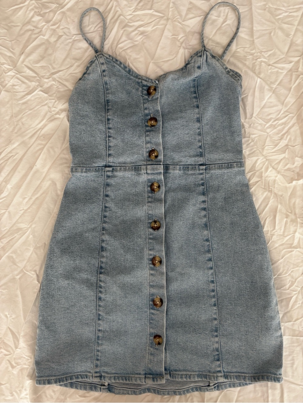 Zara Denim Button Up Mini Dress